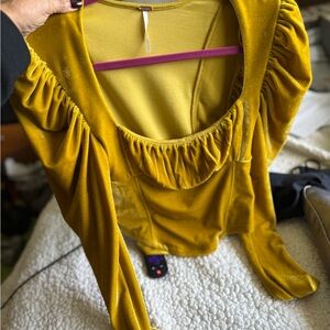 Elegant Mustard Yellow Women's Top